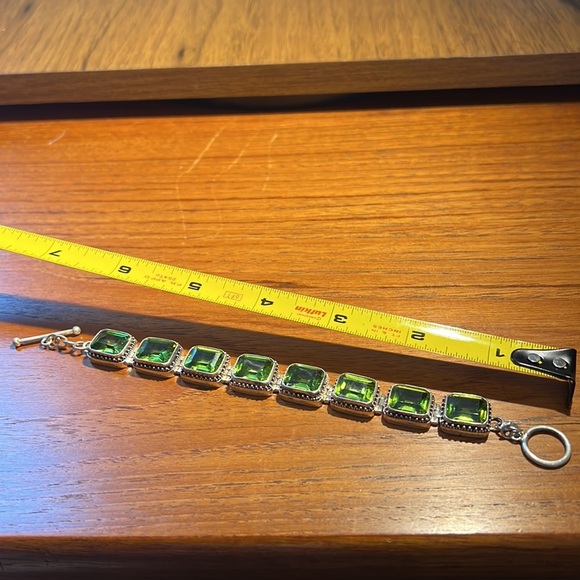 FNA a sterling silver 925 Vintage peridot bracelet - Picture 14 of 14